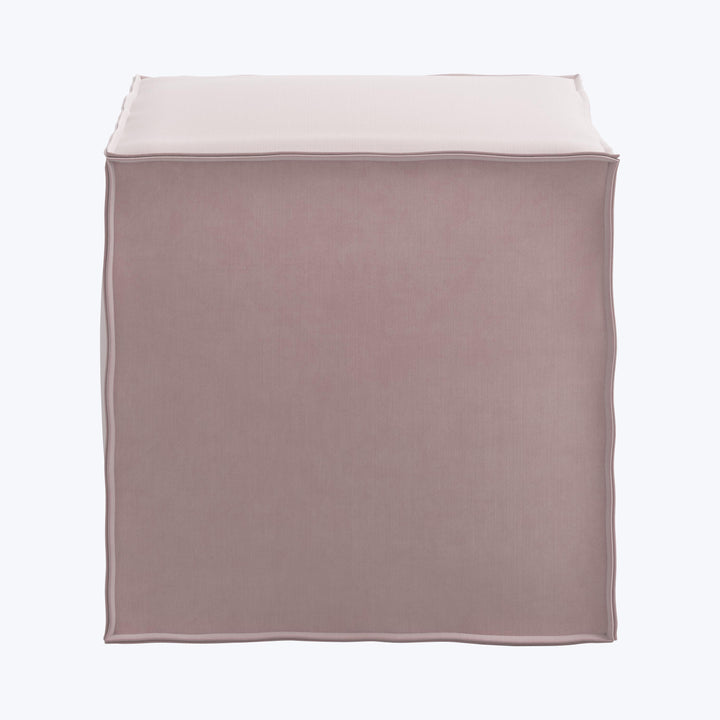 Langston Ottoman Titan Performance Velvet Plum Frost