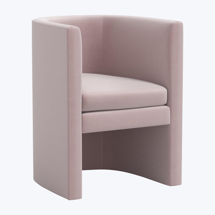Sloane Dining Chair Titan Performance Velvet Plum Frost