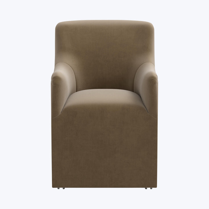 Priya Dining Chair Titan Performance Velvet Walnut