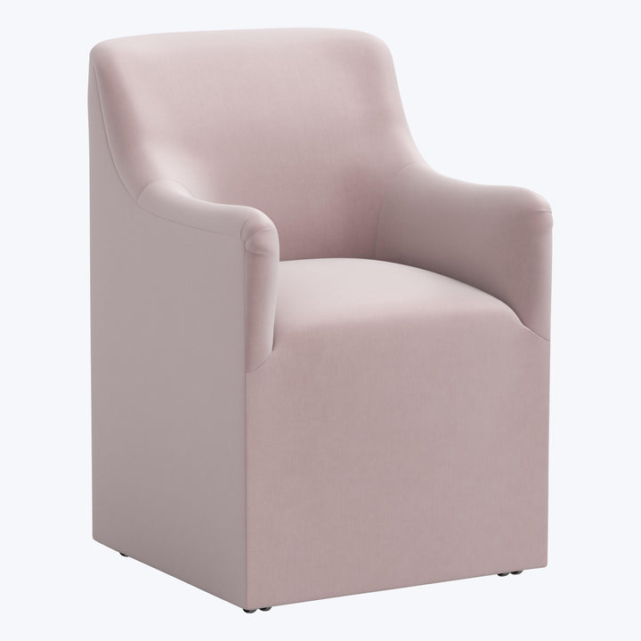 Priya Dining Chair Titan Performance Velvet Plum Frost