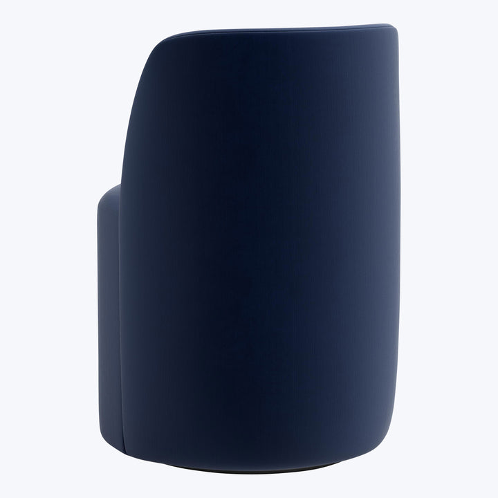 Jessa Swivel Dining Chair Titan Performance Velvet Ocean
