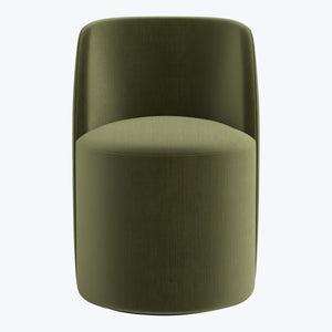 Jessa Swivel Dining Chair Titan Performance Velvet Moss - hover
