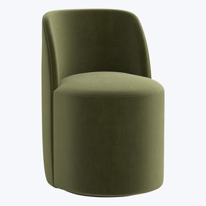 Jessa Swivel Dining Chair Titan Performance Velvet Moss
