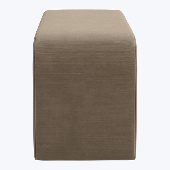 Nora Velvet Bench Titan Performance Velvet Walnut