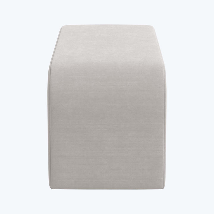 Nora Velvet Bench Titan Performance Velvet Mineral