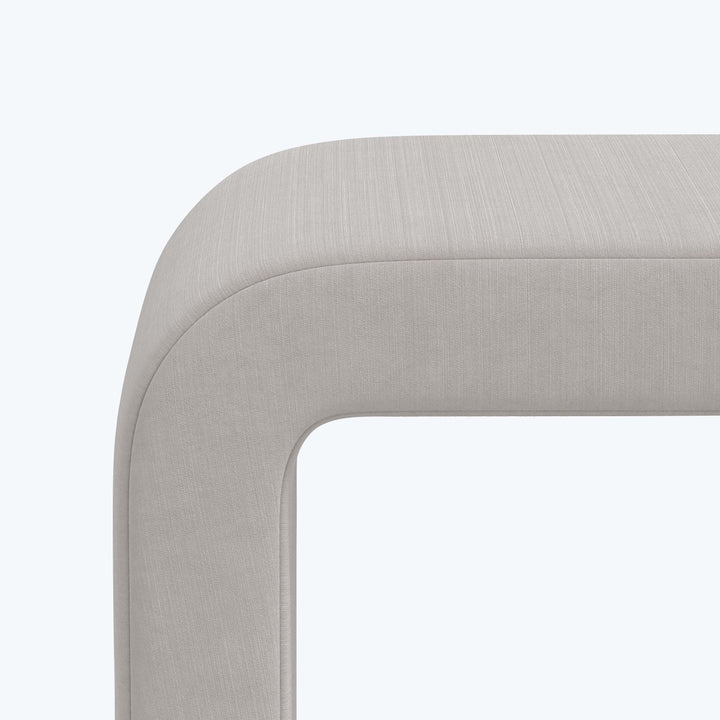 Nora Velvet Bench Titan Performance Velvet Mineral