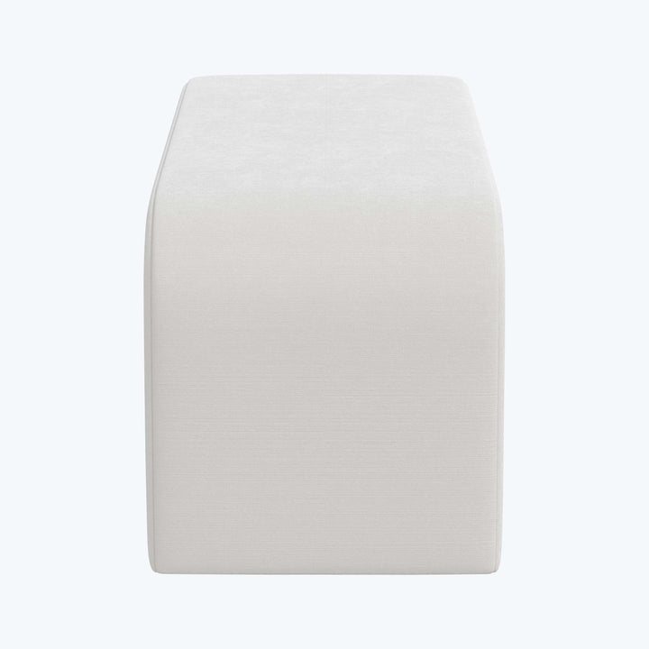 Nora Velvet Bench Titan Performance Velvet Snow