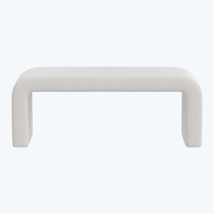 Nora Velvet Bench Titan Performance Velvet Snow
