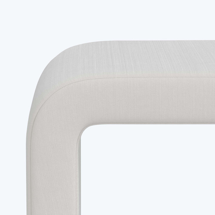 Nora Velvet Bench Titan Performance Velvet Snow