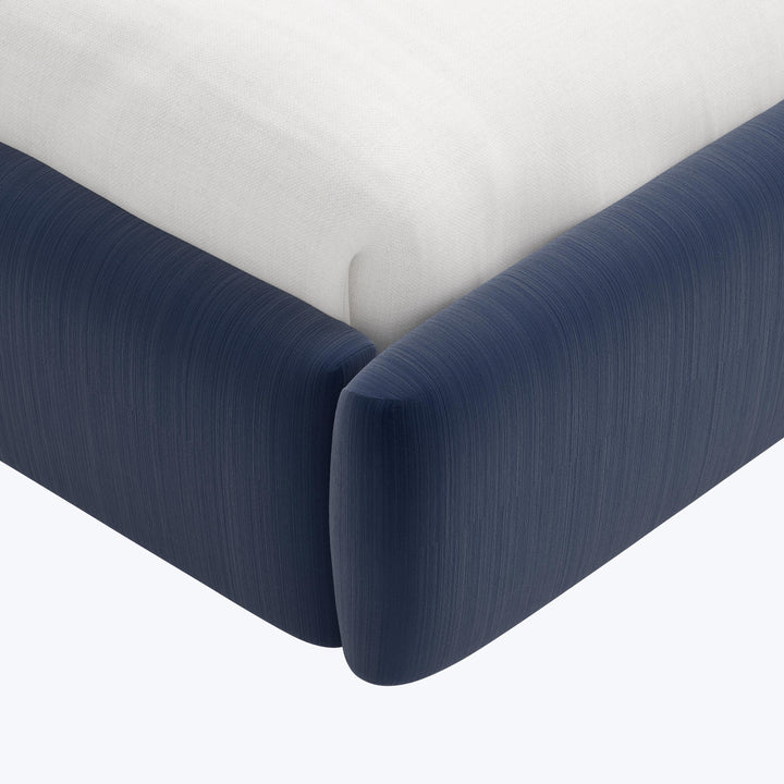 Emme Platform Bed Twin / Titan Performance Velvet Ocean