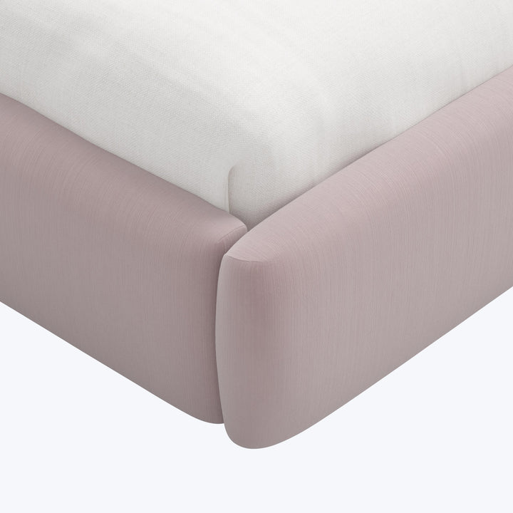 Emme Platform Bed Twin / Titan Performance Velvet Plum Frost