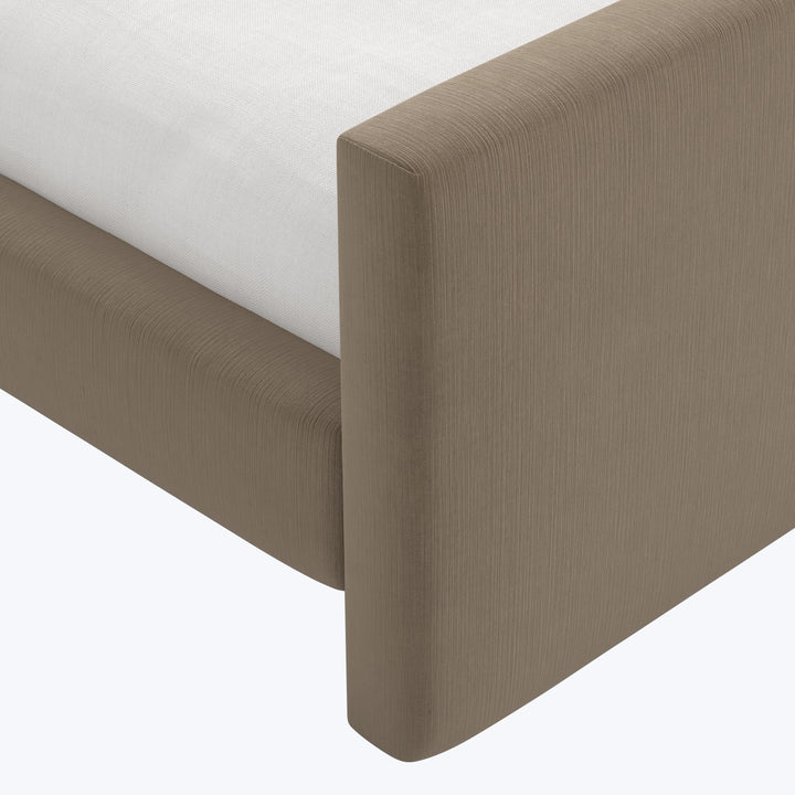 Alta Platform Bed Twin / Titan Performance Velvet Walnut