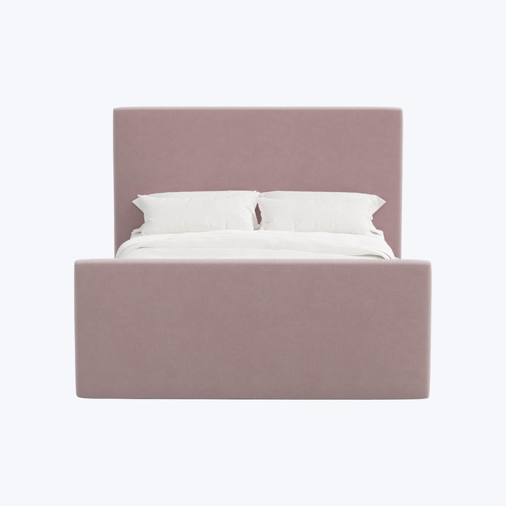 Alta Platform Bed Twin / Titan Performance Velvet Plum Frost