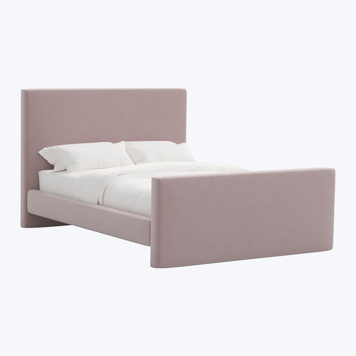 Alta Platform Bed Twin / Titan Performance Velvet Plum Frost