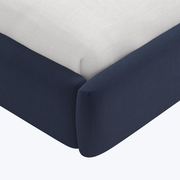 Emme Tall Platform Bed Twin / Titan Performance Velvet Ocean