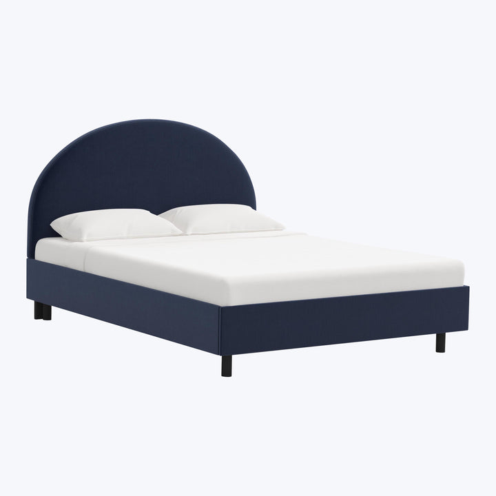 Solana Platform Bed Twin / Titan Performance Velvet Ocean
