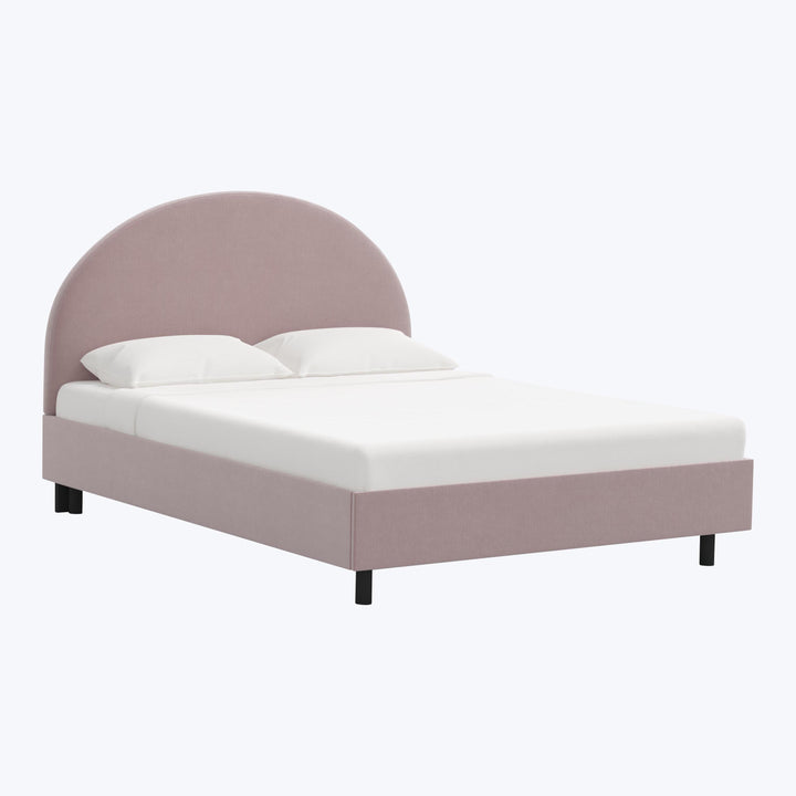 Solana Platform Bed Twin / Titan Performance Velvet Plum Frost
