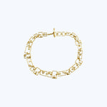 Bezel Set Diamond Grid Bracelet