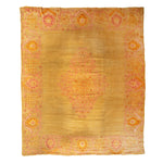 Antique Traditional Oushak Wool Rug - 12'3" x 13'5"