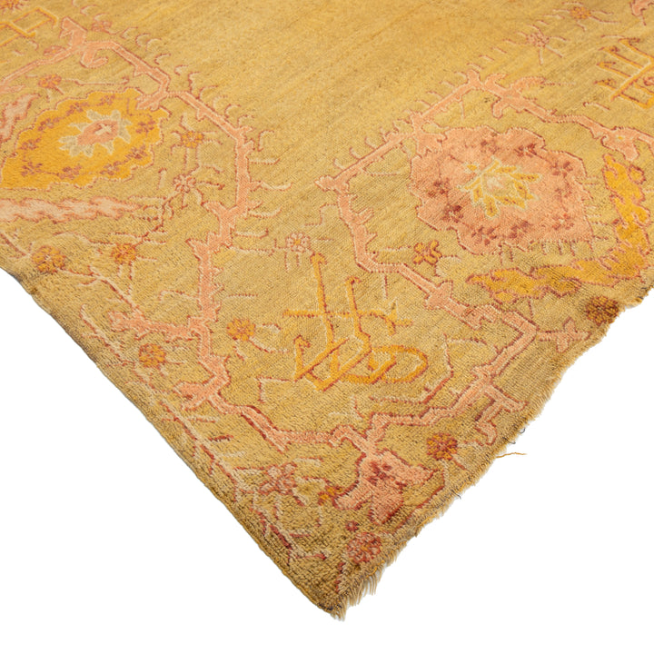 Antique Traditional Oushak Wool Rug - 12'3" x 13'5"