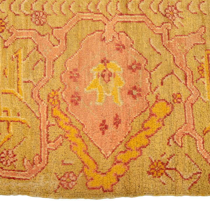 Antique Traditional Oushak Wool Rug - 12'3" x 13'5"