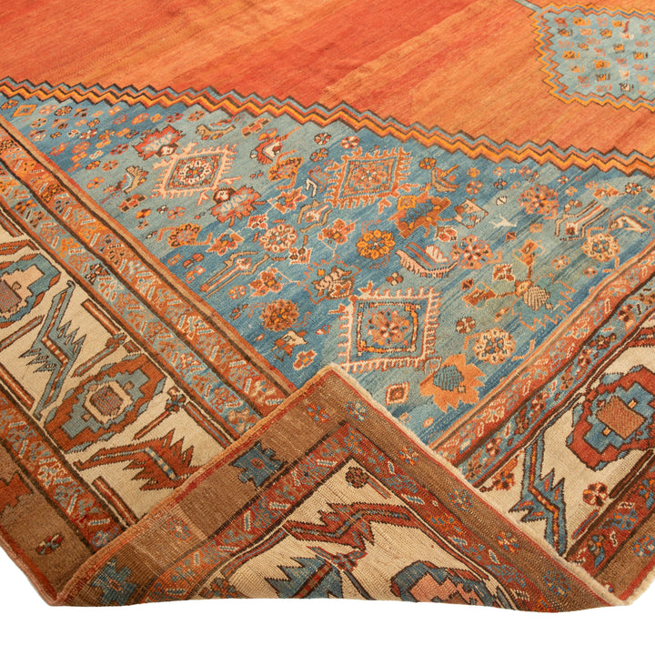 Antique Traditional Bakhshayesh Wool Rug - 11'7" x 14'