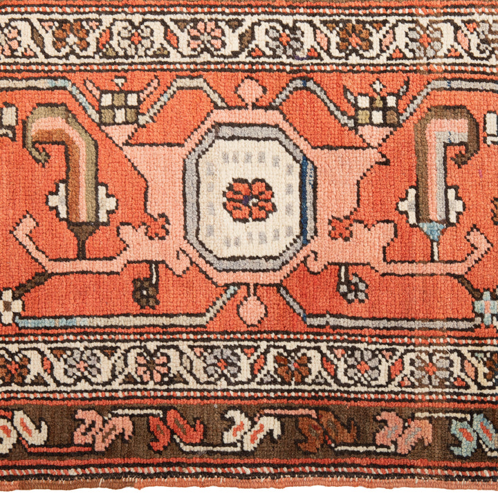 Antique Traditional Heriz Wool Rug - 11'10" x 17'2"