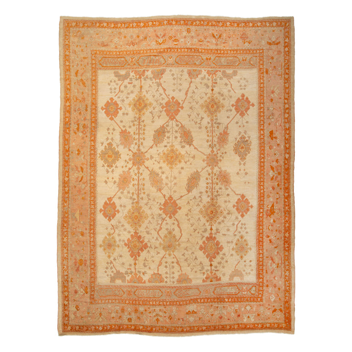 Antique Traditional Oushak Wool Rug - 14' x 18'4"
