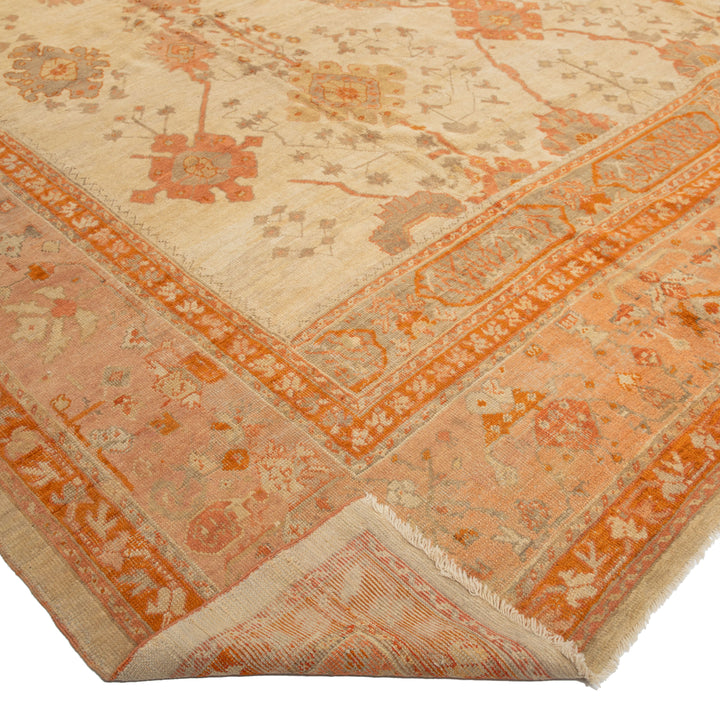 Antique Traditional Oushak Wool Rug - 14' x 18'4"