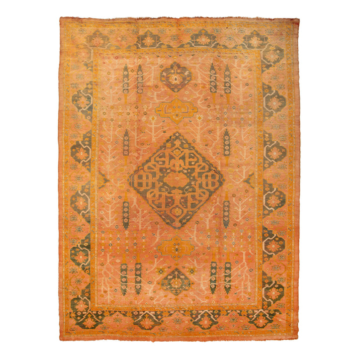 Antique Traditional Oushak Wool Rug - 12' x 17'2"