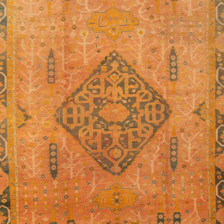 Antique Traditional Oushak Wool Rug - 12' x 17'2"