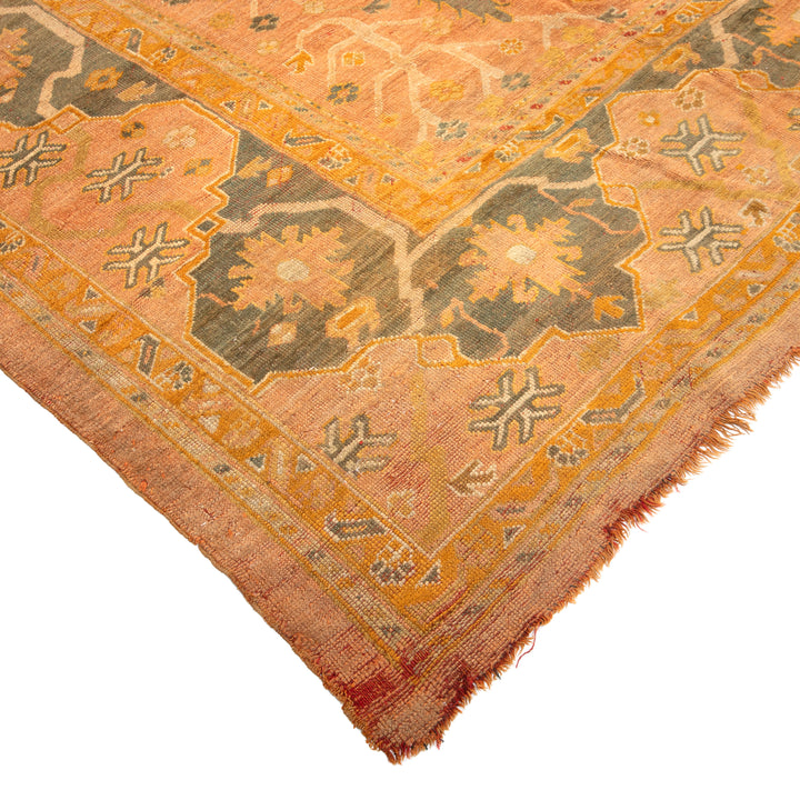 Antique Traditional Oushak Wool Rug - 12' x 17'2"