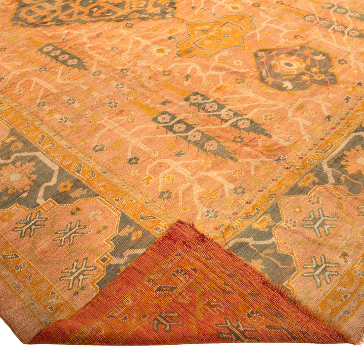 Antique Traditional Oushak Wool Rug - 12' x 17'2"