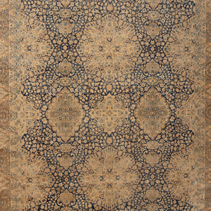 Antique Traditional Kerman Wool Rug - 13'3" x 15'2" - hover