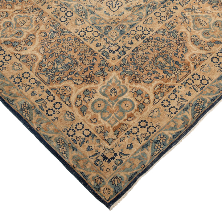 Antique Traditional Kerman Wool Rug - 13'3" x 15'2"