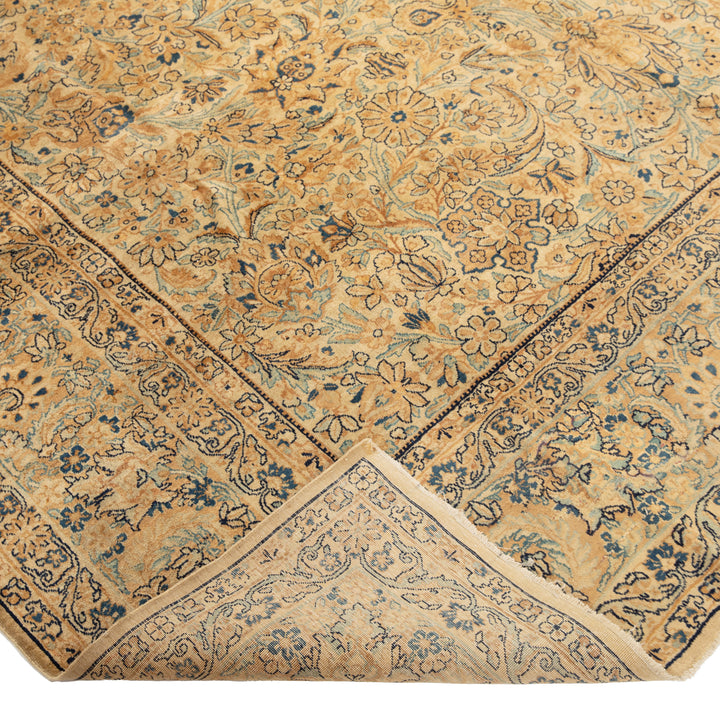 Antique Traditional Kerman Wool Rug - 9'3" x 12'7"