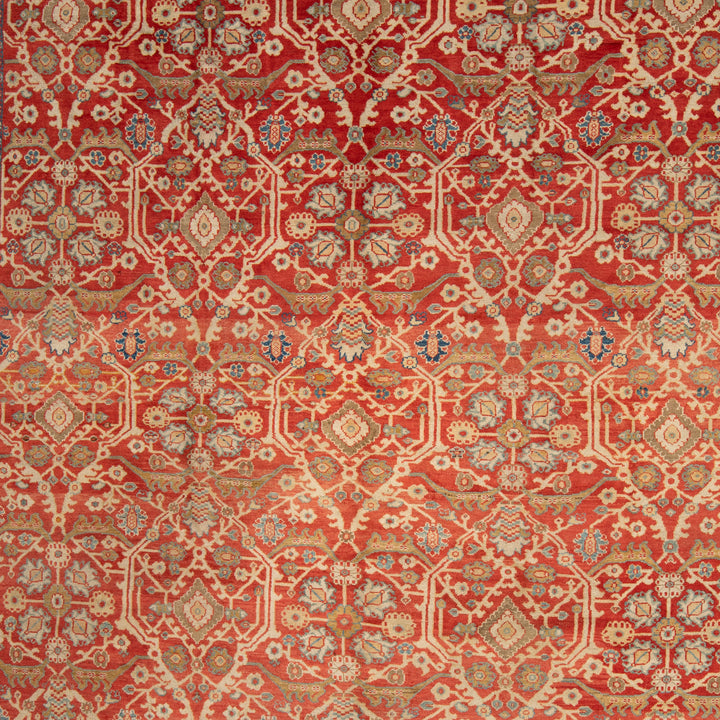 Antique Traditional Sultanabad Wool Rug - 10' x 11'7"