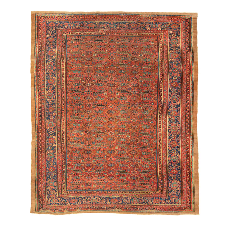 Antique Traditional Bakhshayesh Wool Rug - 11'7" x 13'8"