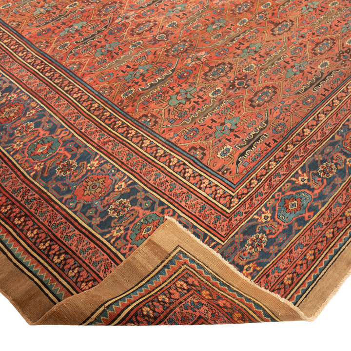 Antique Traditional Bakhshayesh Wool Rug - 11'7" x 13'8"