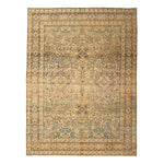 Antique Traditional Kerman Wool Rug - 9'3" x 13'2"