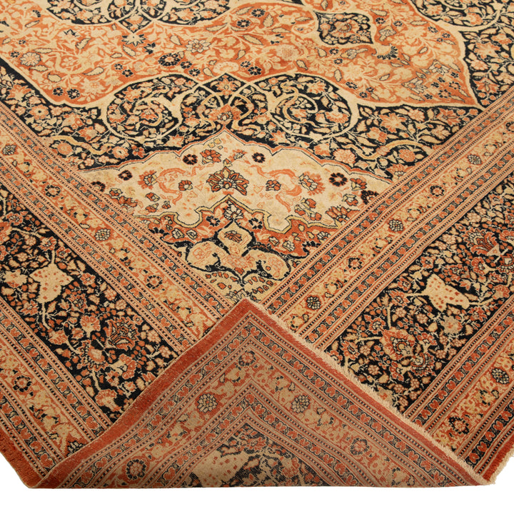 Antique Traditional Tabriz Wool Rug - 10' x 13'6"