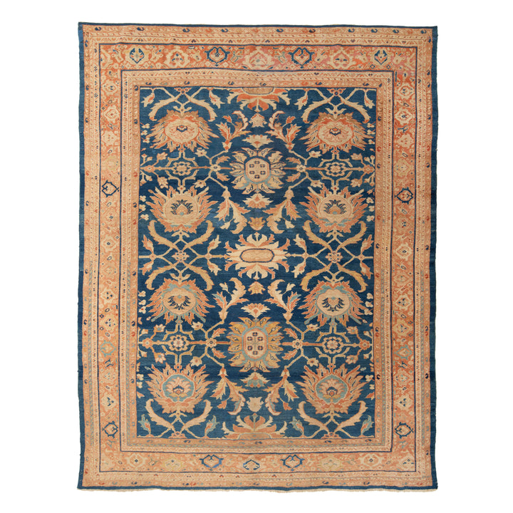 Antique Traditional Sultanabad Wool Rug - 9'4" x 11'7"