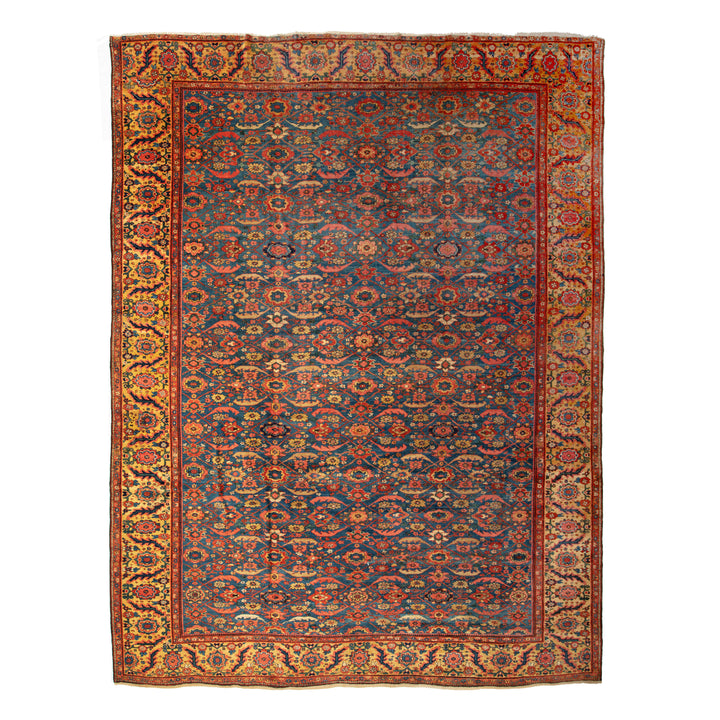 Antique Traditional Sultanabad Wool Rug - 15'7" x 14'8"