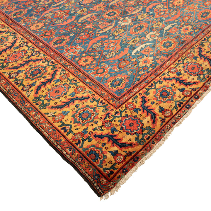 Antique Traditional Sultanabad Wool Rug - 15'7" x 14'8"