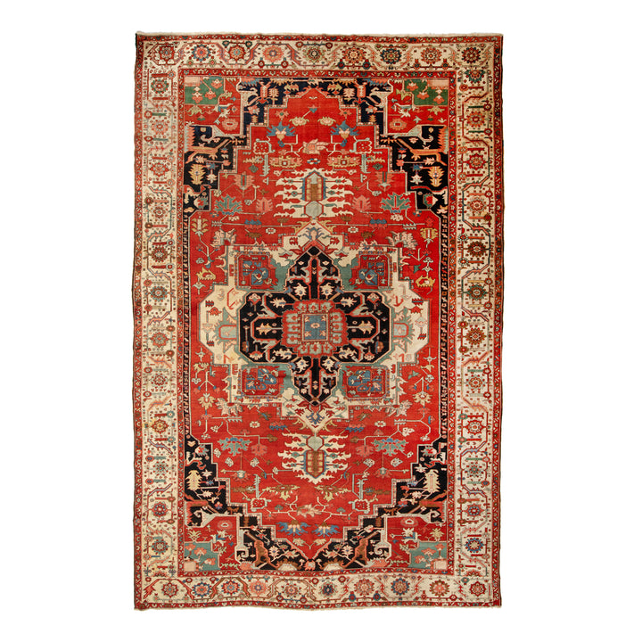 Antique Traditional Serapi Wool Rug - 11'6" x 17'6"