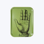 Green Hand Antique Tray