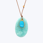 Amazonite + Turquoise Sandpiper Necklace
