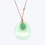 Green Chalcedony + Chrysoprase Sandpiper Necklace