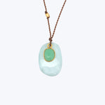 Aquamarine + Chrysoprase Sandpiper Necklace