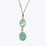 Double Aquamarine Kingfisher Necklace